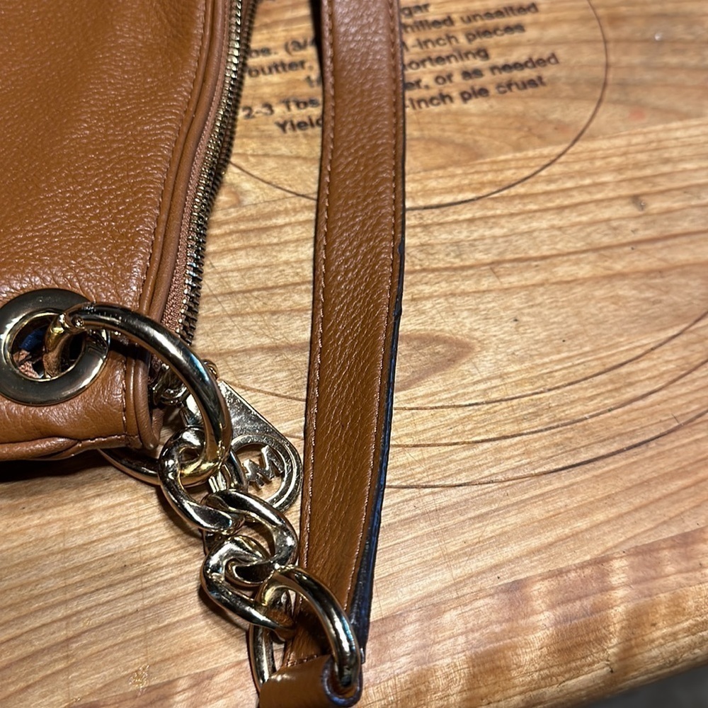 Michael Kors purse. Camel color. Beautiful - Picture 12 of 13